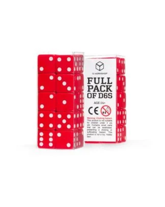 Q Workshop Würfel Set Full Pack D6 Rot (20)