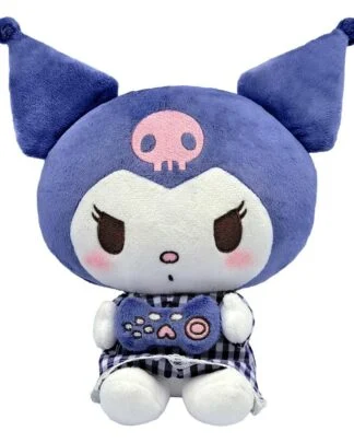 Sanrio Plüschfigur Kuromi Pyjama Style M 22 cm