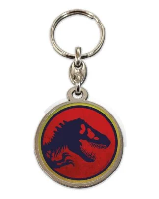 Jurassic Park Metall-Schlüsselanhänger Logo 7 cm