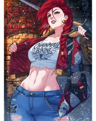 Dynamite Entertainment Kunstdruck Red Sonja 61 x 41 cm - ungerahmt