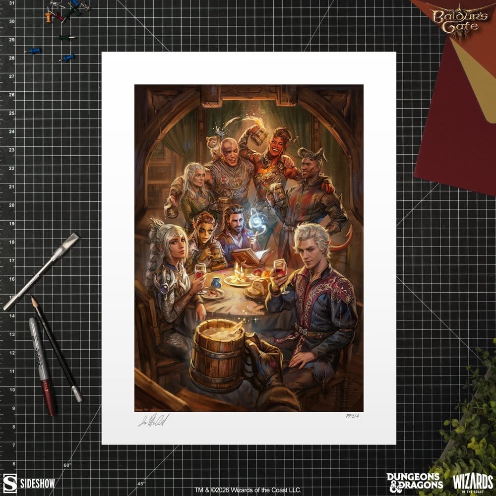 Baldur's Gate III Kunstdruck The Elfsong Tavern 61 x 46 cm - ungerahmt – Bild 2