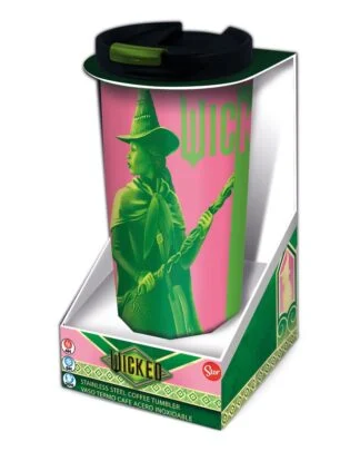 Wicked Edelstahl-Reisebecher Elphaba & Glinda