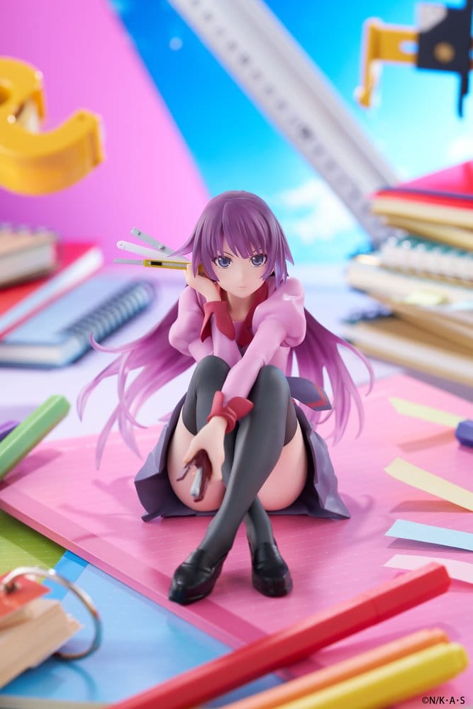 Monogatari PVC Statue Desktop Cute Figure Hitagi Senjougahara 13 cm – Bild 2