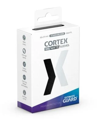 Ultimate Guard Cortex Sleeves Matte Standard Size (100) - Black
