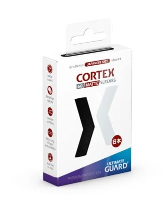 Ultimate Guard Cortex Sleeves Matte Japanese Size (60) - Black