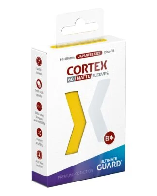 Ultimate Guard Cortex Sleeves Matte Japanese Size (60) - Yellow