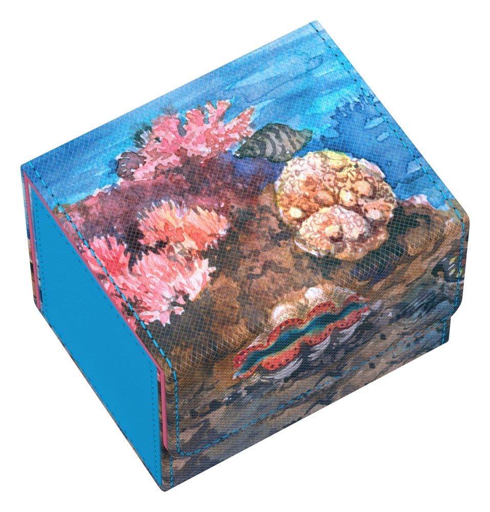 Ultimate Guard Sidewinder 100+ Xenoskin "Coral Places" - Seablue Hush – Bild 4