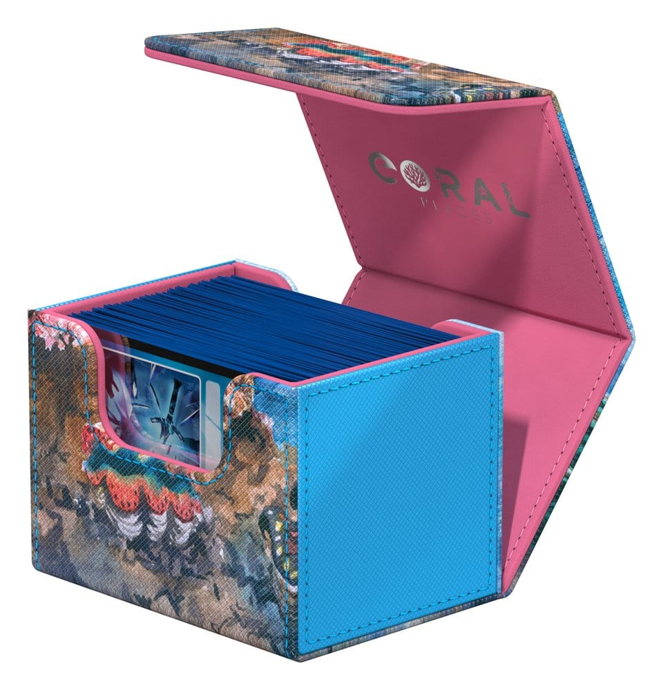 Ultimate Guard Sidewinder 100+ Xenoskin "Coral Places" - Seablue Hush – Bild 7