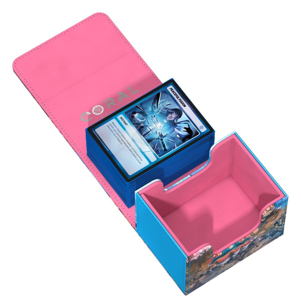 Ultimate Guard Sidewinder 100+ Xenoskin "Coral Places" - Seablue Hush – Bild 8