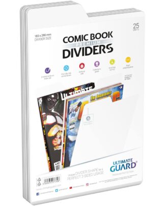 Ultimate Guard Comic Book Dividers (25) - White
