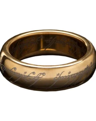 Herr der Ringe Wolfram-Ring Der Eine Ring (vergoldet) Größe 13