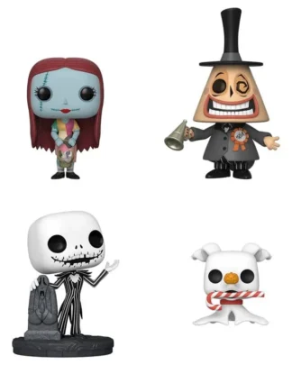 Nightmare Before Christmas POP! Disney Vinyl Figuren 4-Pack Black Friday Bundle 9 cm