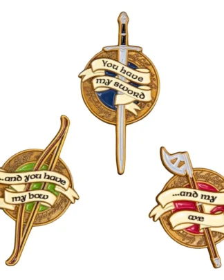 Herr der Ringe Trilogie Pin-Set Weapons of the Fellowship