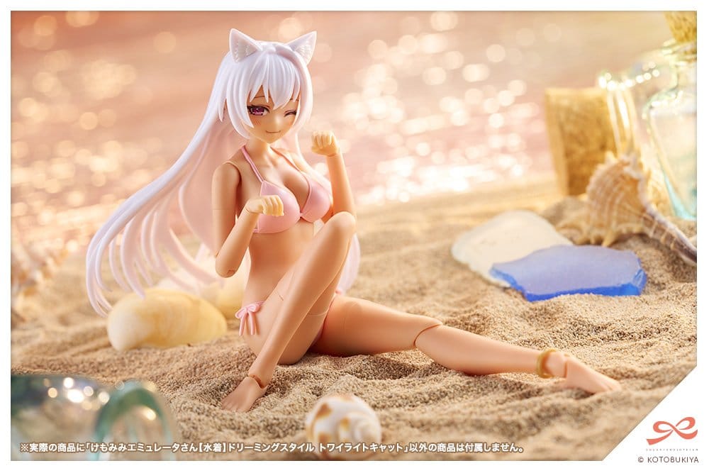 Sousaishojoteien Plastic Model Kit 1/10 Animal Ears Emulator Swim Style Dreaming Style Twilight Cat 17 cm – Bild 4