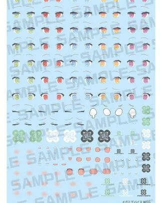 Megami Device M.S.G. Zubehör-Set Plastic Model Kits 1/1 Puni Mofu Lin Eye Decal Set
