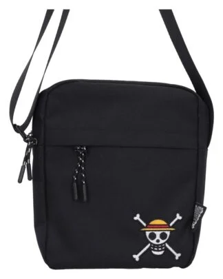 One Piece Umhängetasche Luffy Jolly Roger (Black) 23 cm