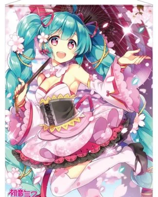 Hatsune Miku Wandrolle Hanami 50 x 70 cm