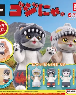 Godzilla Gashapon Minifiguren 6 cm Godzimeow Blind Box Display (24)