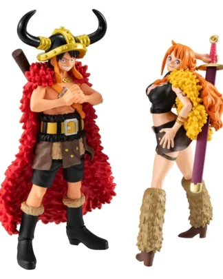 One Piece WALLSTAR PVC Figuren 2er-Pack Monkey D. Ruffy & Nami Ver. Elbaph 11 cm (with gift)