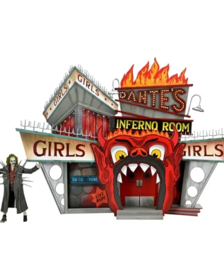 Beetlejuice (1988) Diorama Trenchcoat with Spikes Inferno Room Deluxe Set