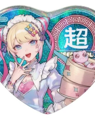 Needy Streamer Overload Needy Streamer Chinese Restaurant Series Heart-Shaped Ansteckbutton OMGkawaiiAngel 7 x 6 cm