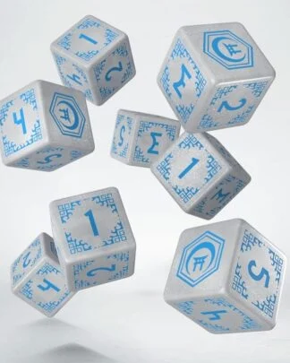 Shadow Scar 8er Würfel Set Essential White & Blue